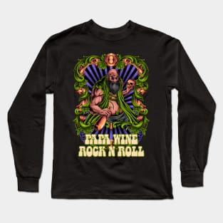 PAPA WINE ROCK N ROLL Long Sleeve T-Shirt